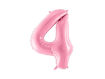 Picture of FOIL BALLOON NUMBER 4 PASTEL PINK 34 INCH